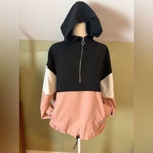 Zara Basics Coloblock Lightweight Pullover